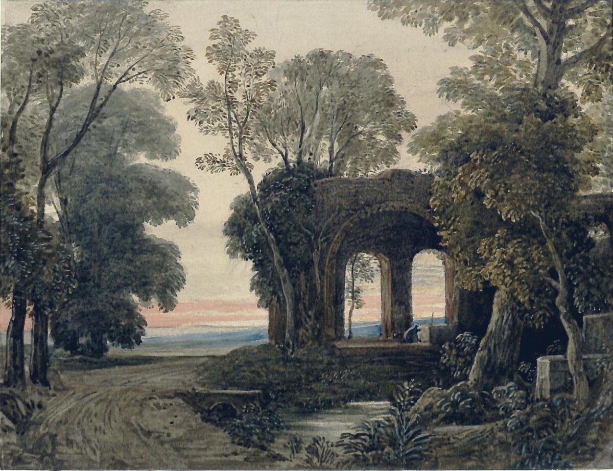 Wooded Landscape with Ancient Ruins