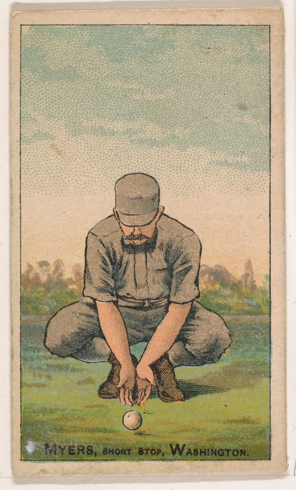 Antique Washington Myers Baseball Card