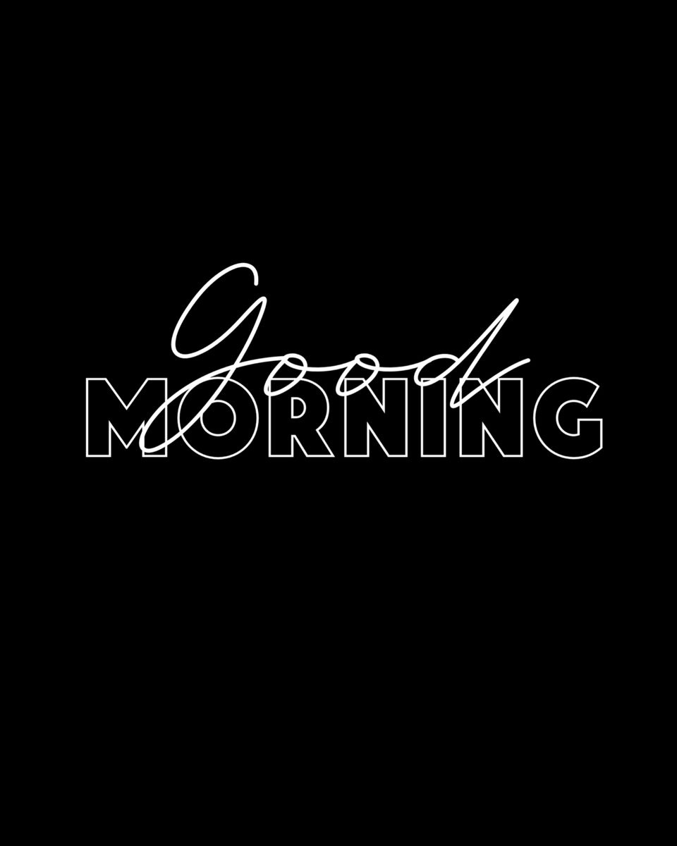Good Morning Typography Graphic