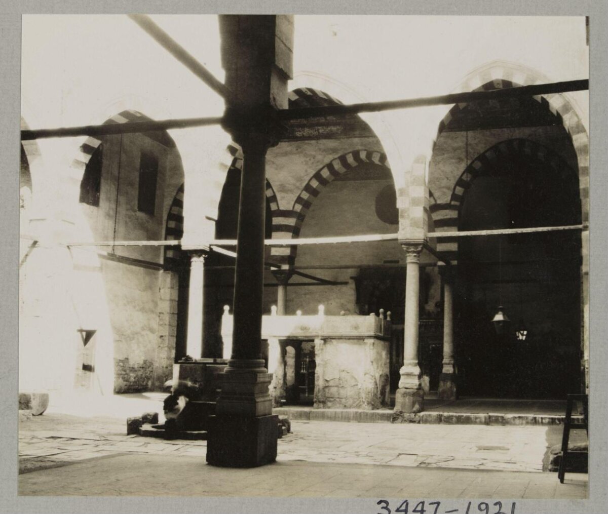 Vintage Mosque Courtyard