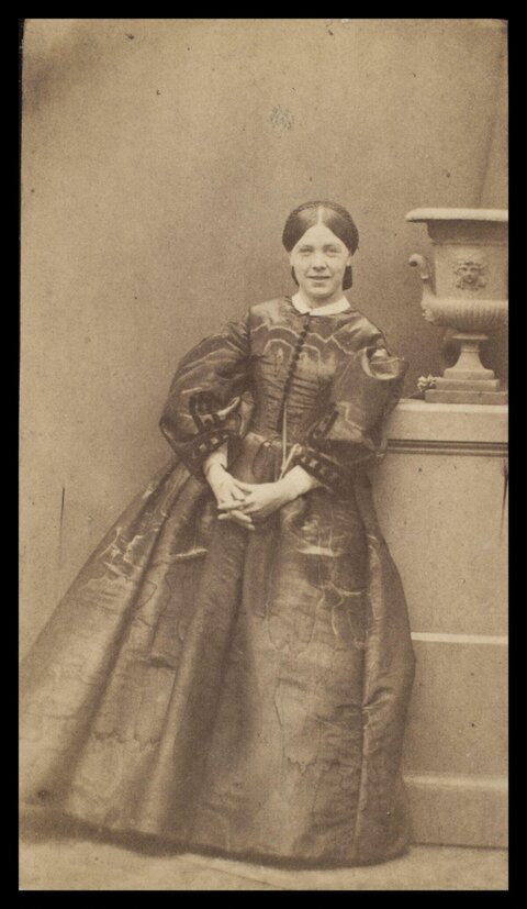 Victorian Woman Studio Portrait