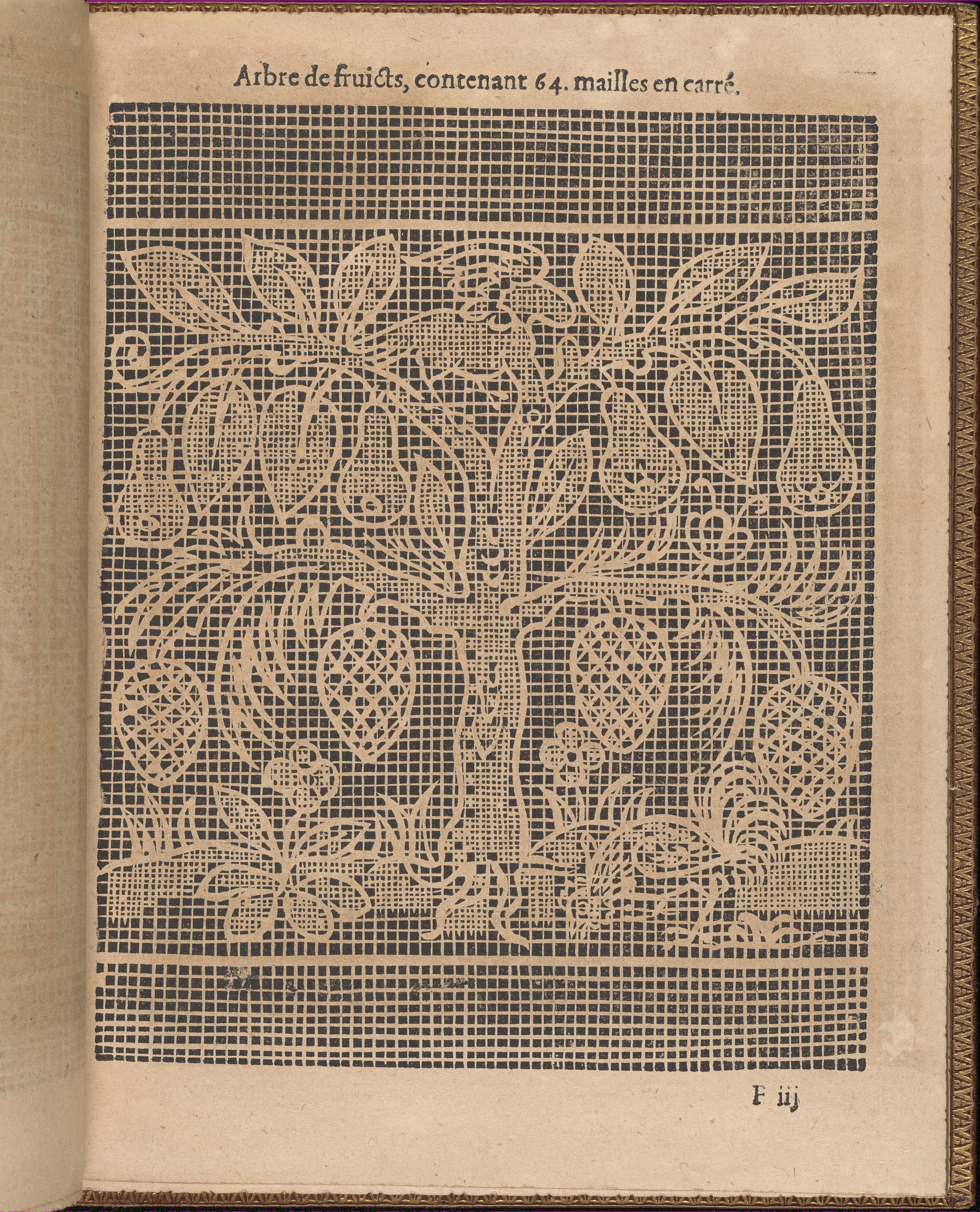 Antique Fruit Tree Lace Pattern