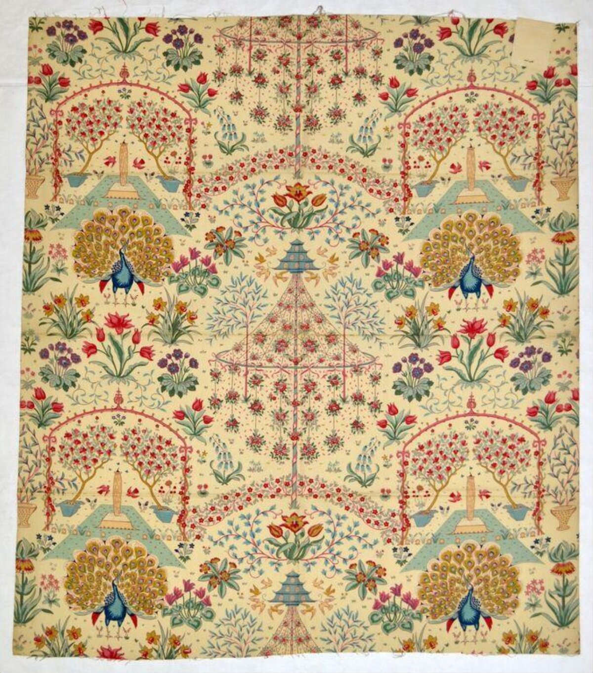 Peacock Garden Patterned Textile
