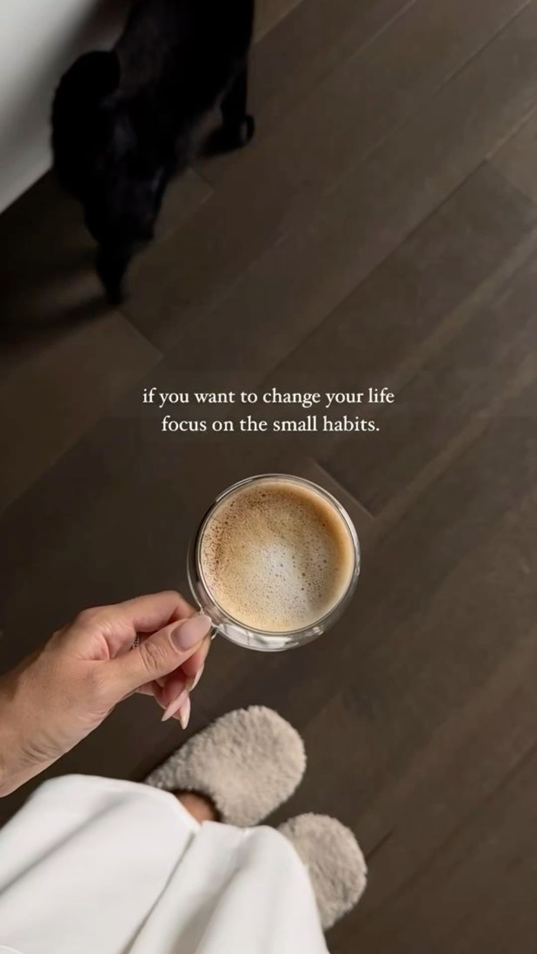 Morning Coffee with Motivational Quote