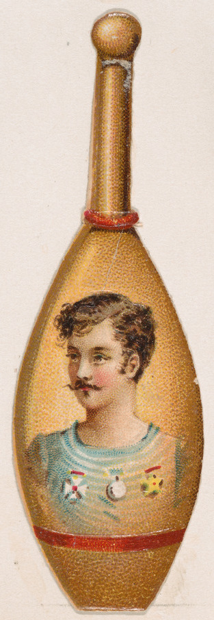 Decorated Paddle With Man's Portrait