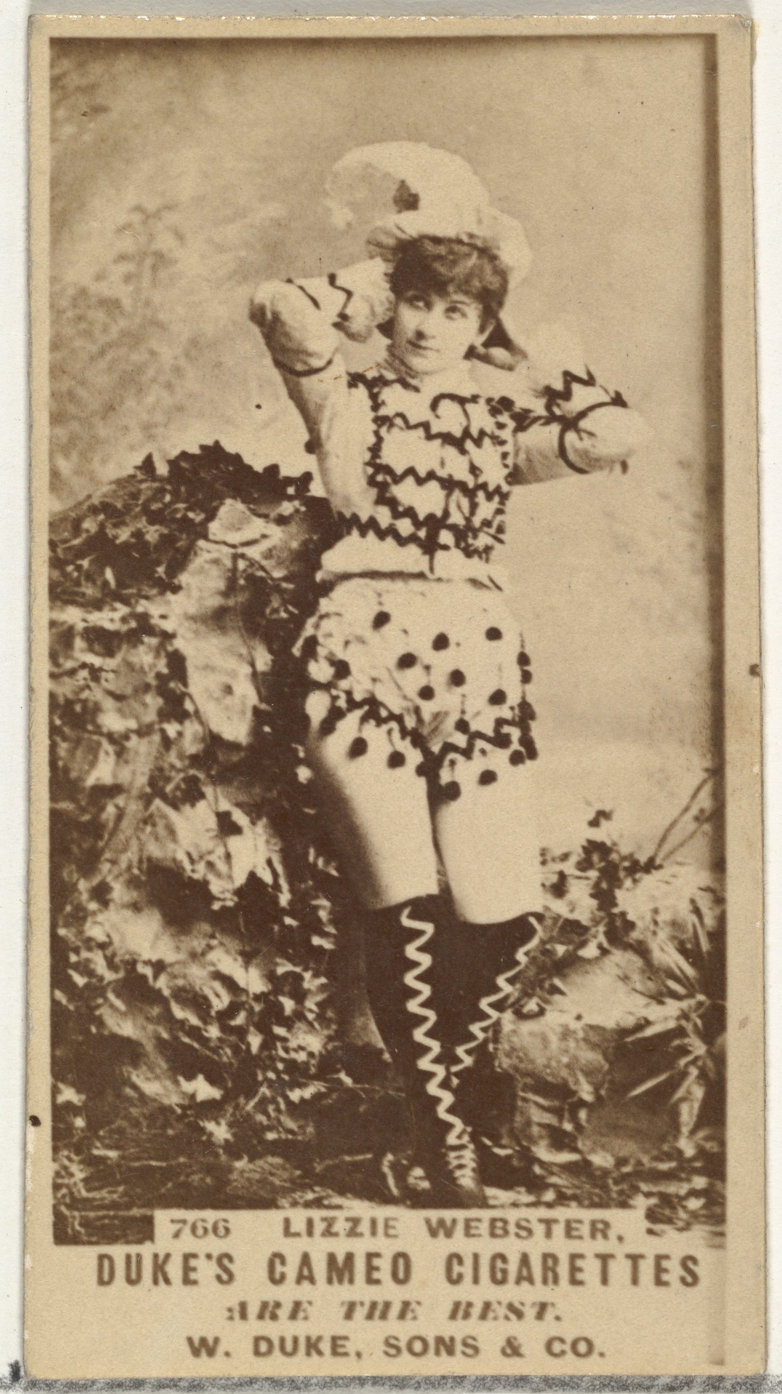 Lizzie Webster Duke's Cameo Cigarette Card