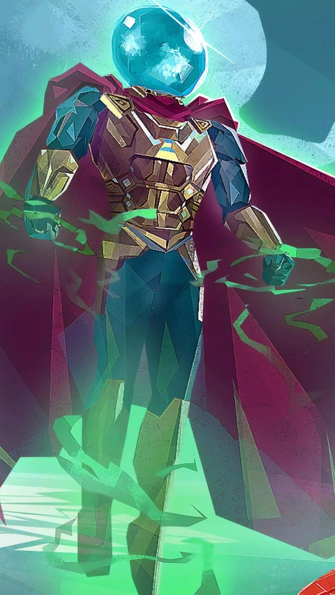 Stylized Mysterio Comic Art