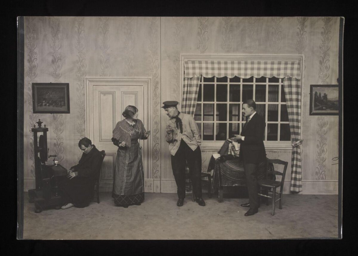 Vintage Stage Play Scene Photo