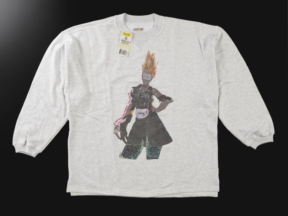 Light Gray Graphic Print Long Sleeve Sweatshirt