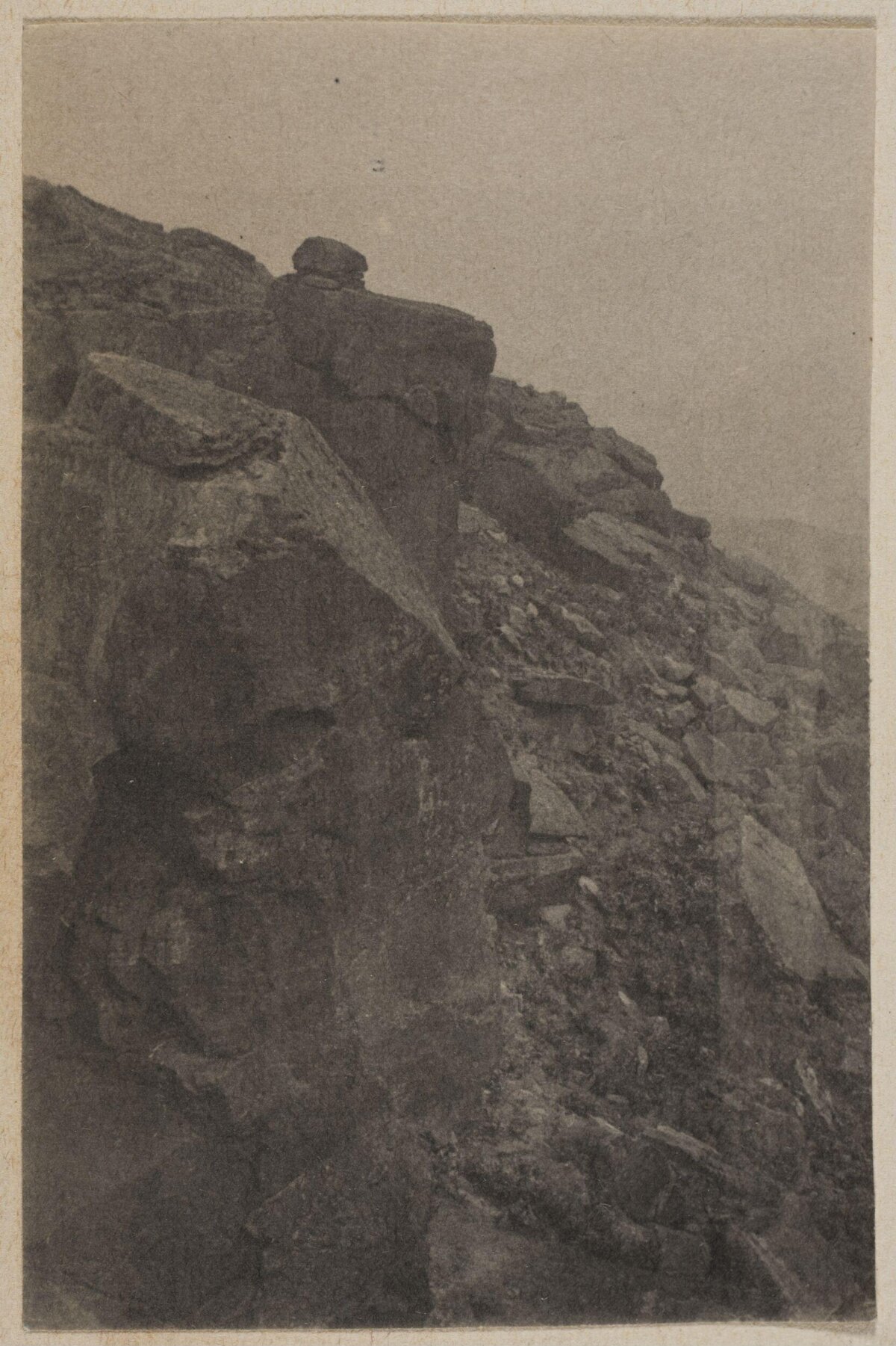 Vintage Rocky Hillside