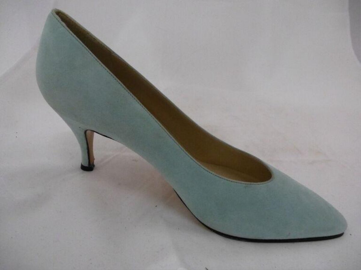 Light Blue Pointed Toe High Heel Pump