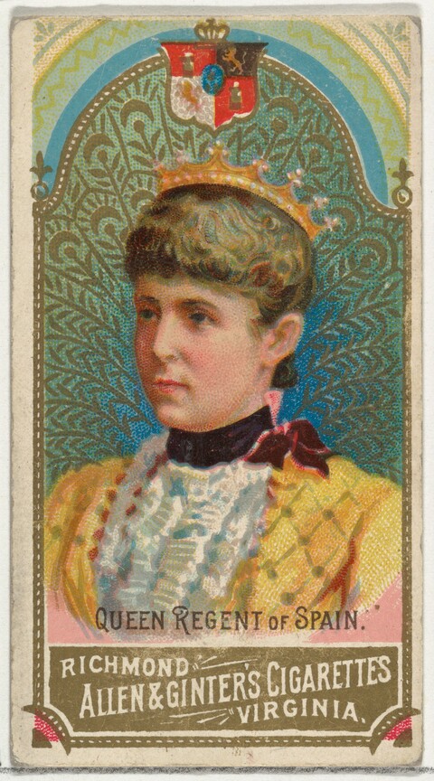 Queen Regent of Spain Cigarette Card