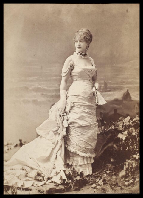 Victorian Woman Full Length Portrait