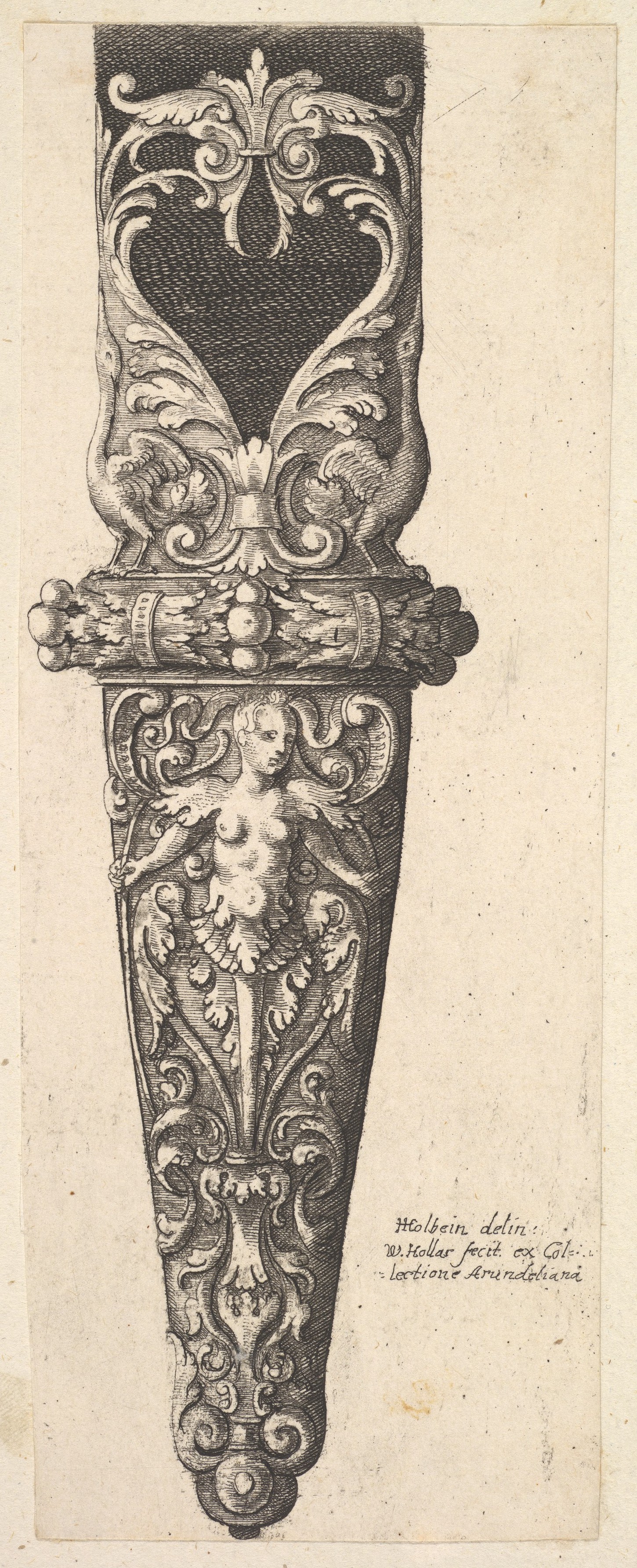 Ornate Dagger Sheath Etching