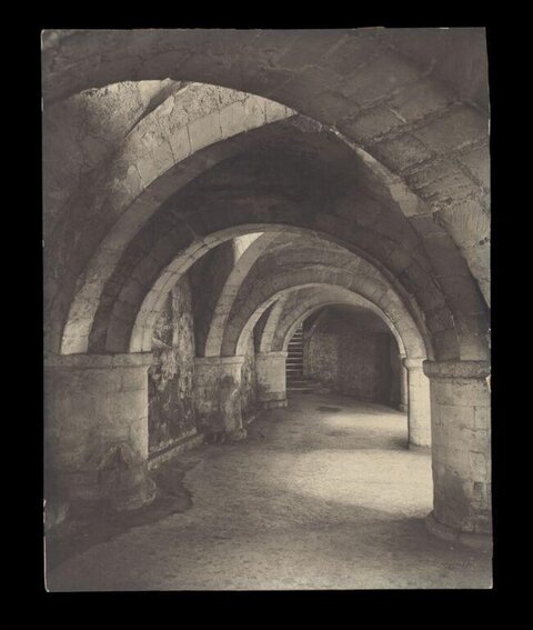 Ancient Stone Arched Corridor