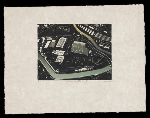 Hackney Olympic Site II Aerial Print