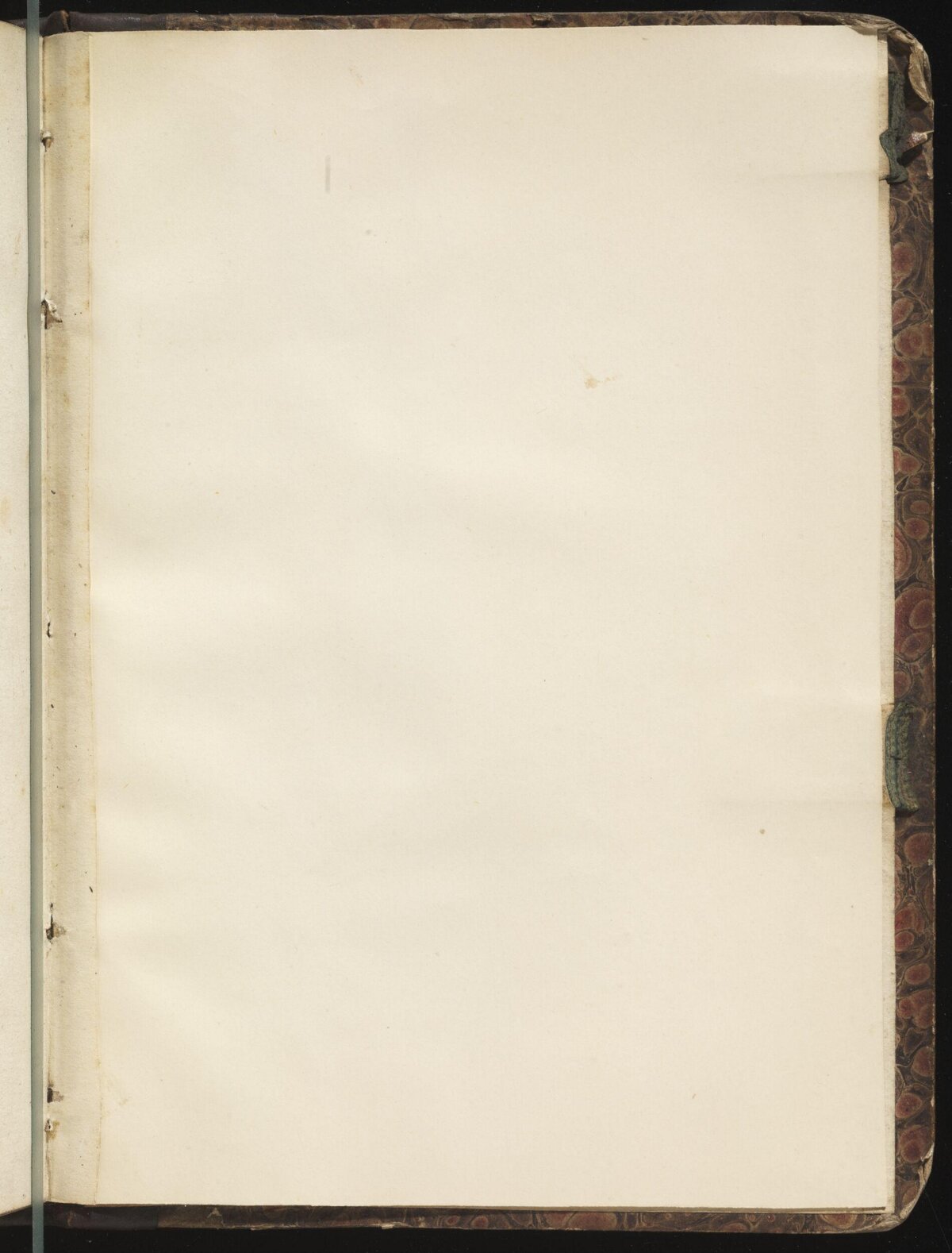 Blank Page of an Old Bound Book