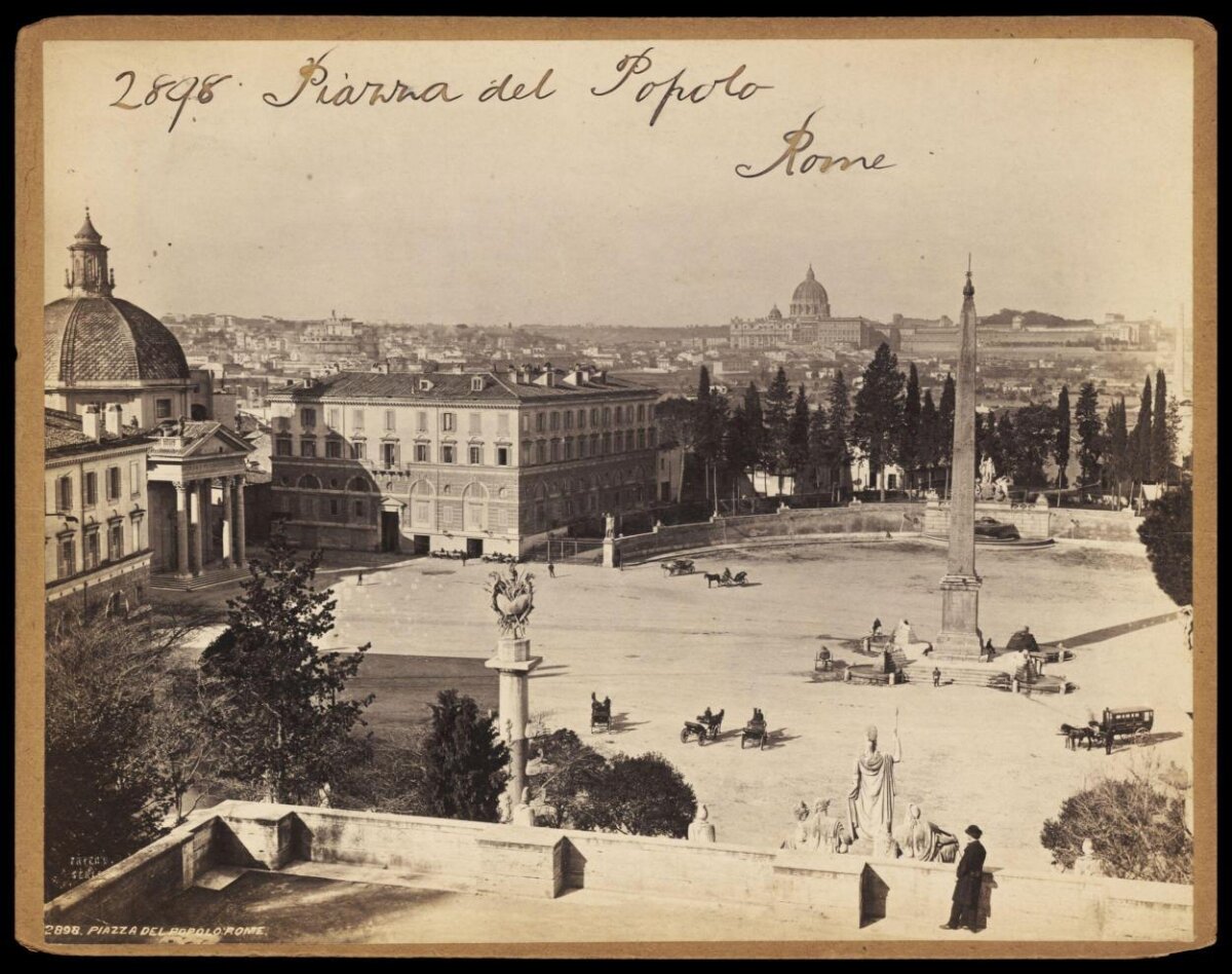 1898 Piazza del Popolo Rome
