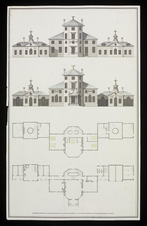 Country House Architectural Plans and Elevations