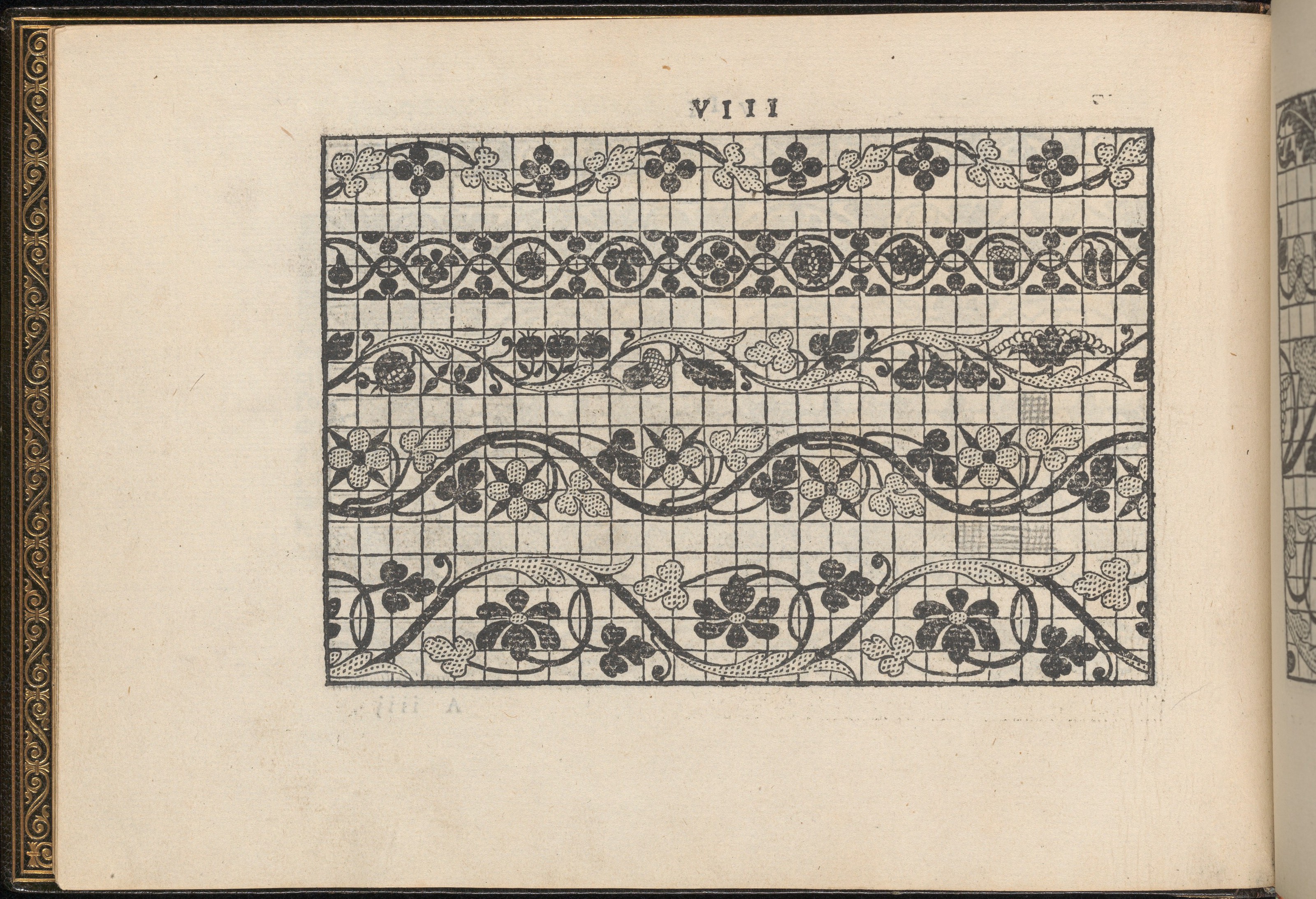 Vintage Floral Pattern Design Page