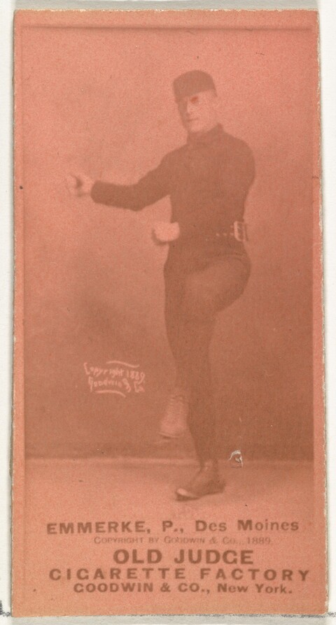 1889 Old Judge Baseball Cigarette Card