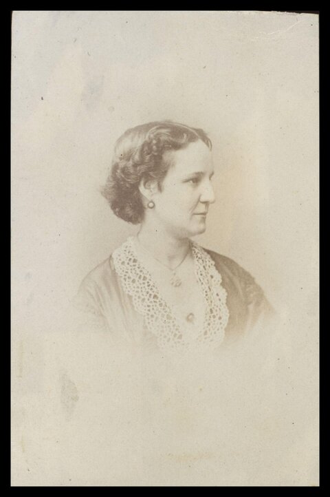 Vintage Profile Portrait of a Woman