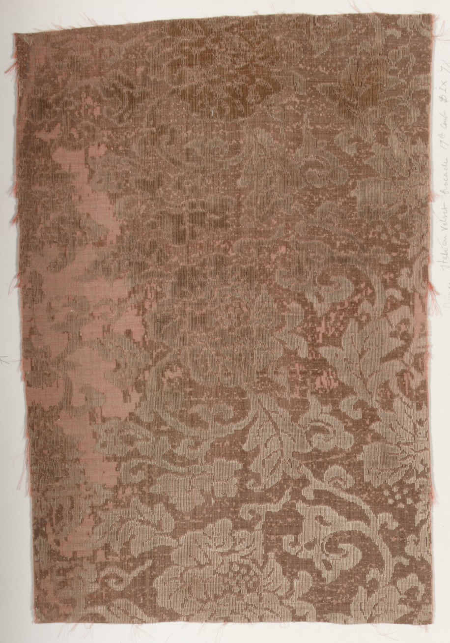 Antique Italian Velvet Brocade Fragment