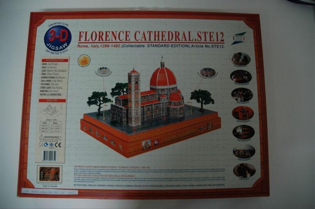 Florence Cathedral 3D Jigsaw Puzzle Box