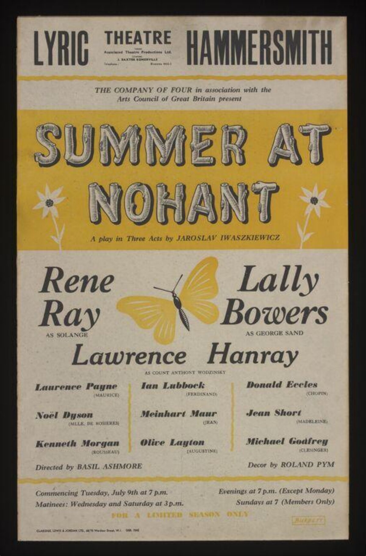 Summer at Nohant Theatre Poster