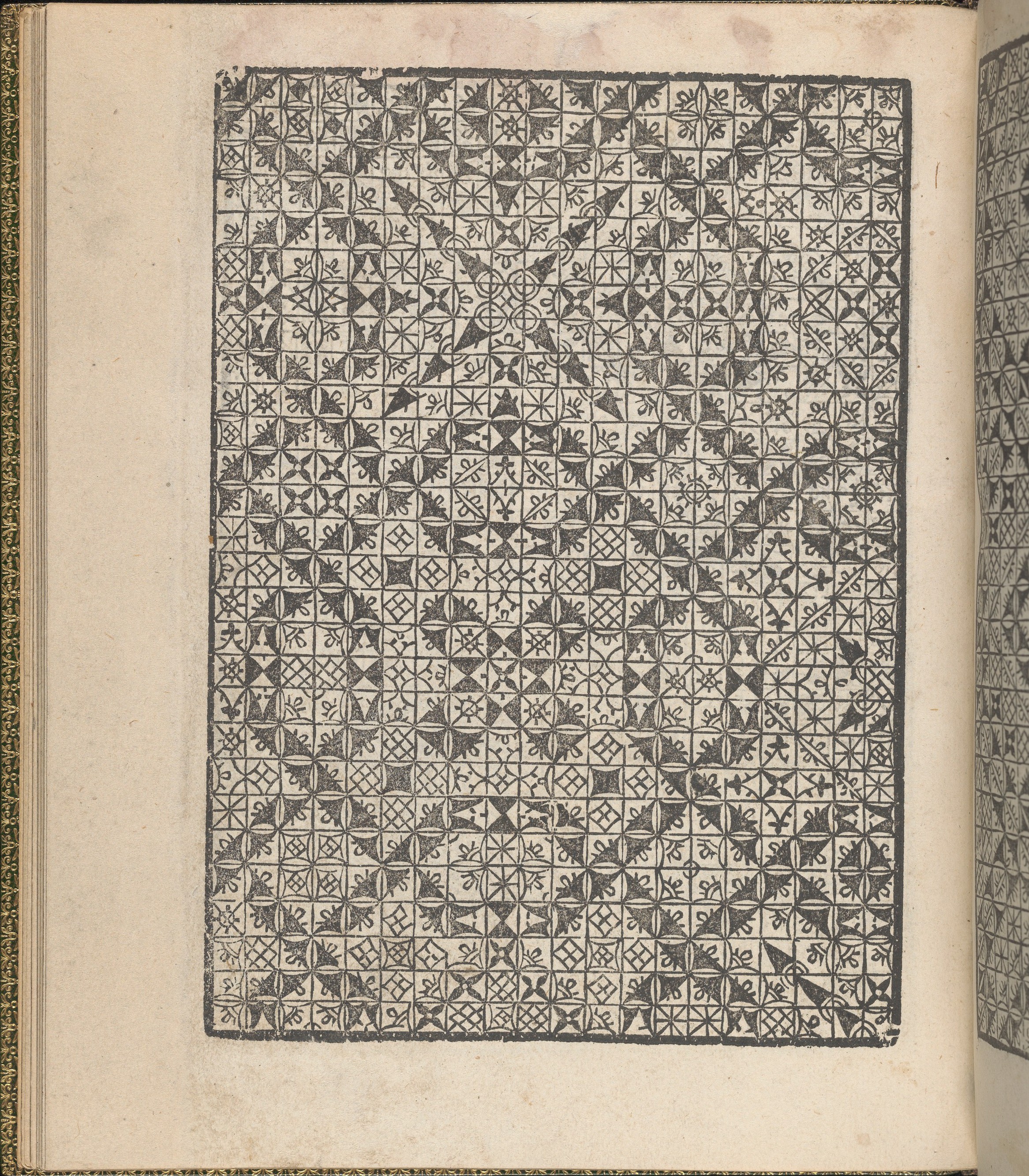 Antique Book Printed Geometric Pattern