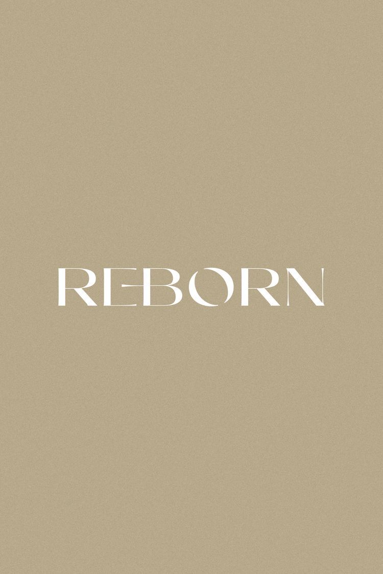 Minimalist 'REBORN' Text Design