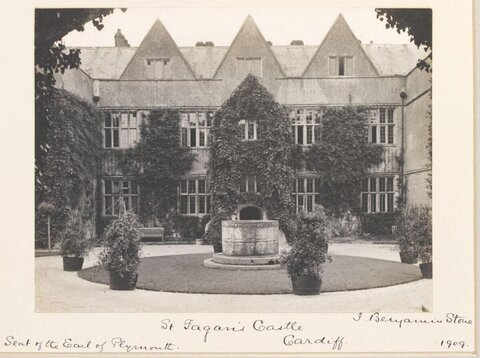 St Fagan's Castle Courtyard 1903