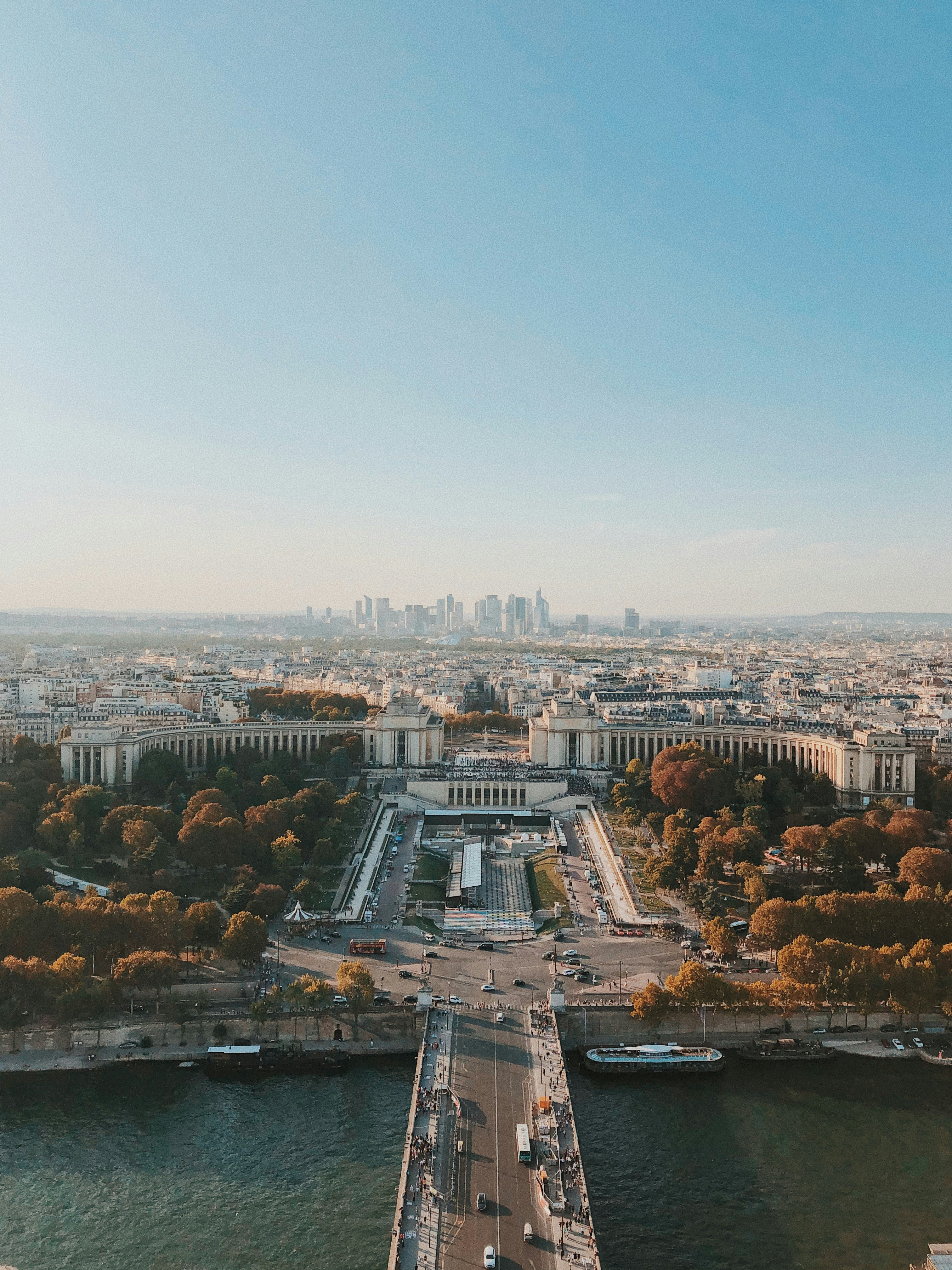 Paris Trocadero Aerial View