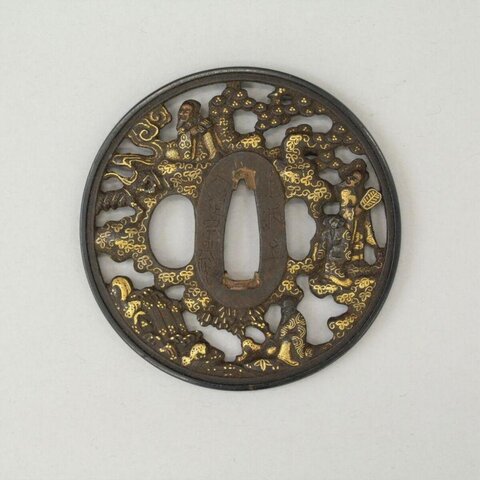 Gilt Openwork Iron Sword Tsuba