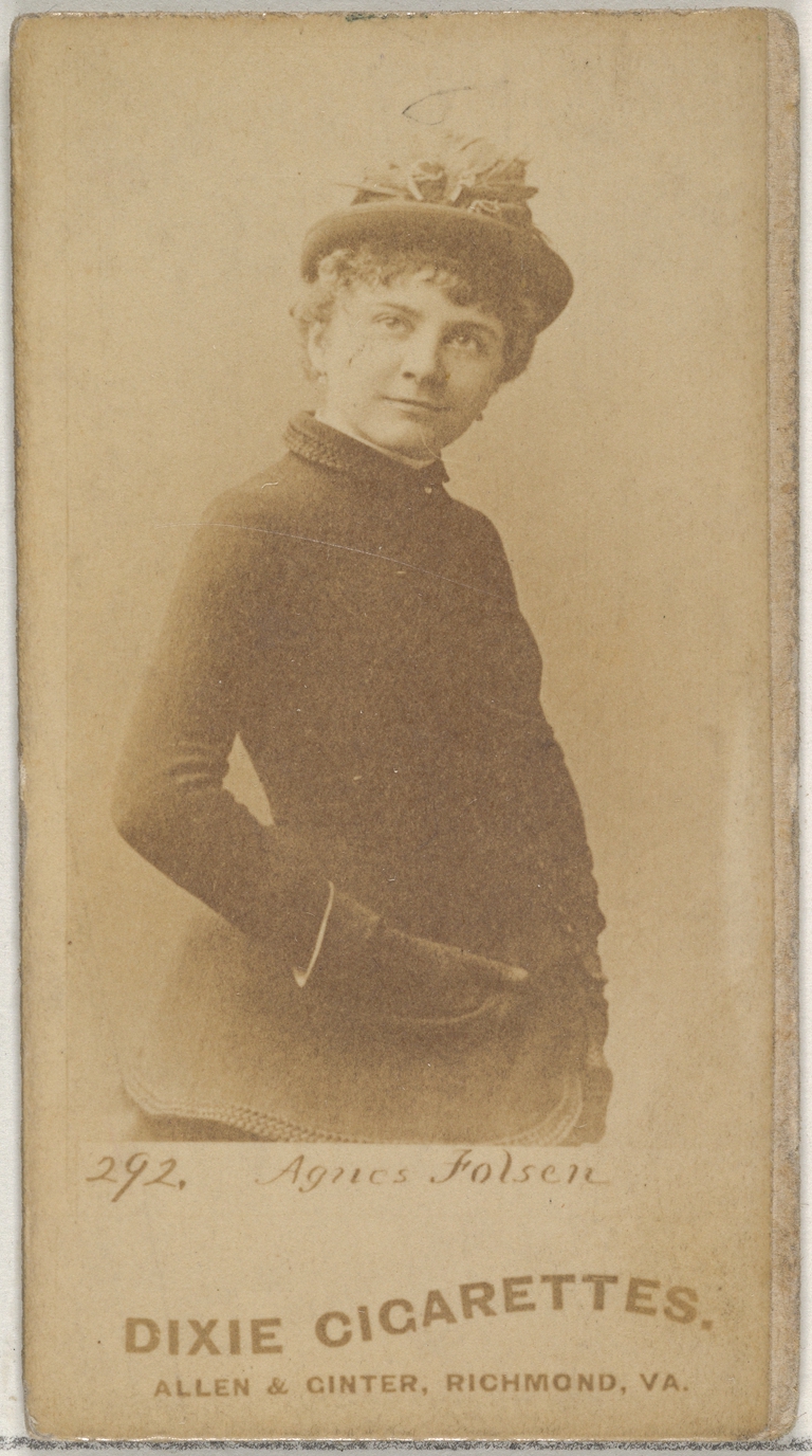 Agnes Folsen Dixie Cigarettes Trade Card