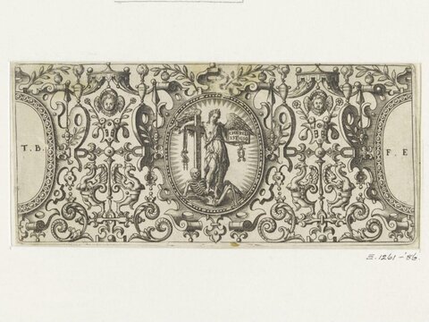 Allegorical Ornament Antique Engraving