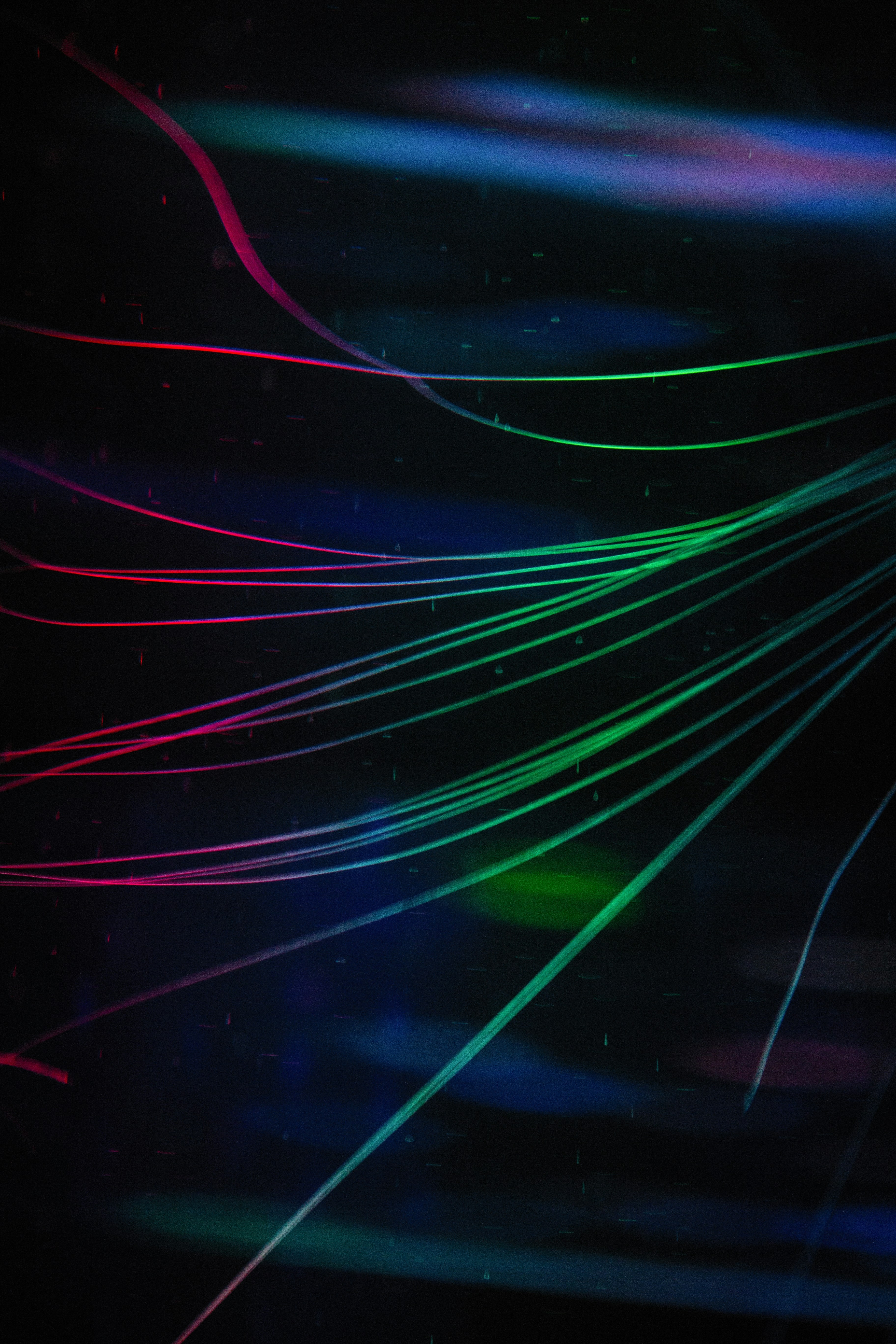 Colored Glowing Light Trails