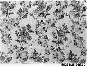 Monochrome Repeating Floral Pattern