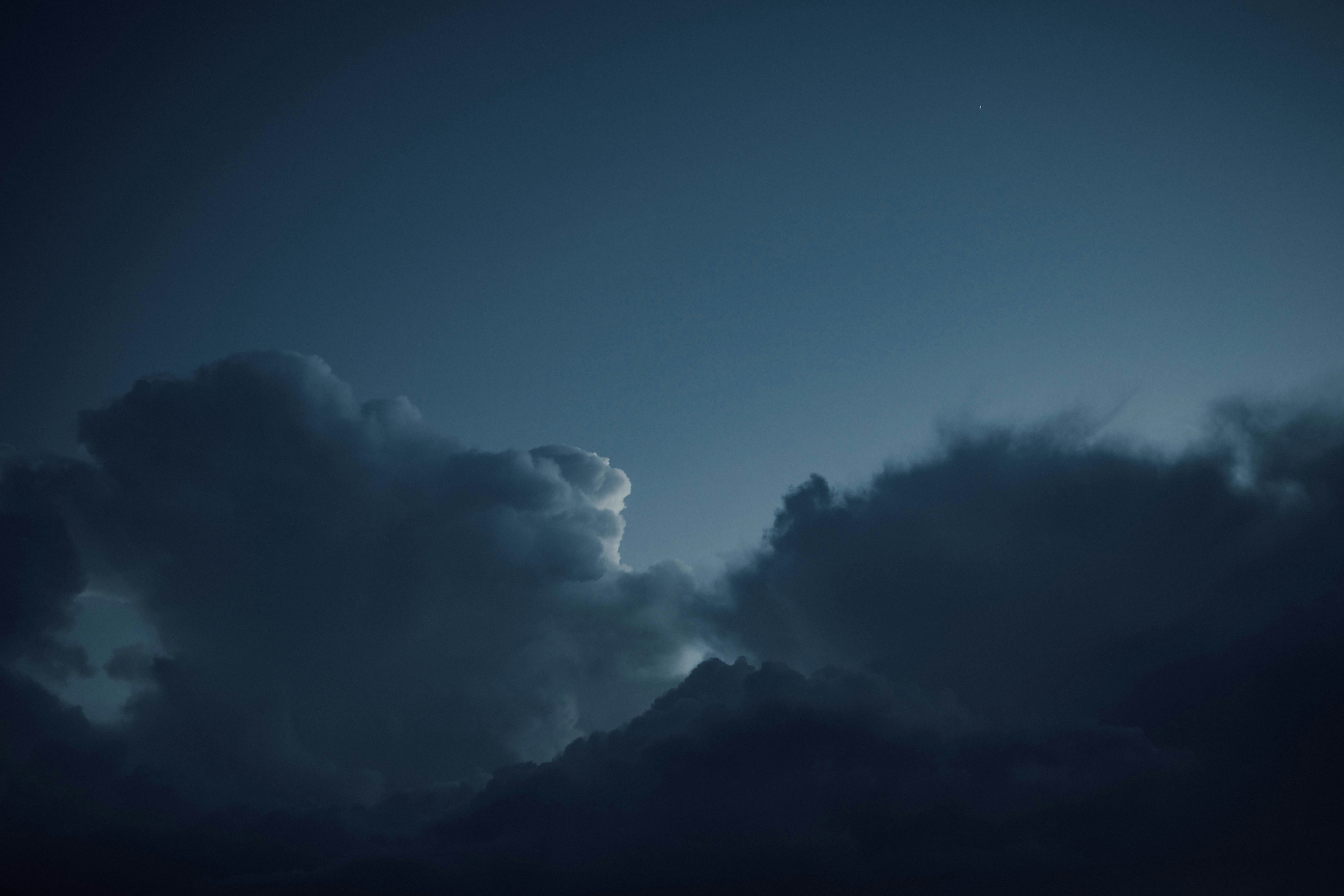 Night Sky With Dark Clouds