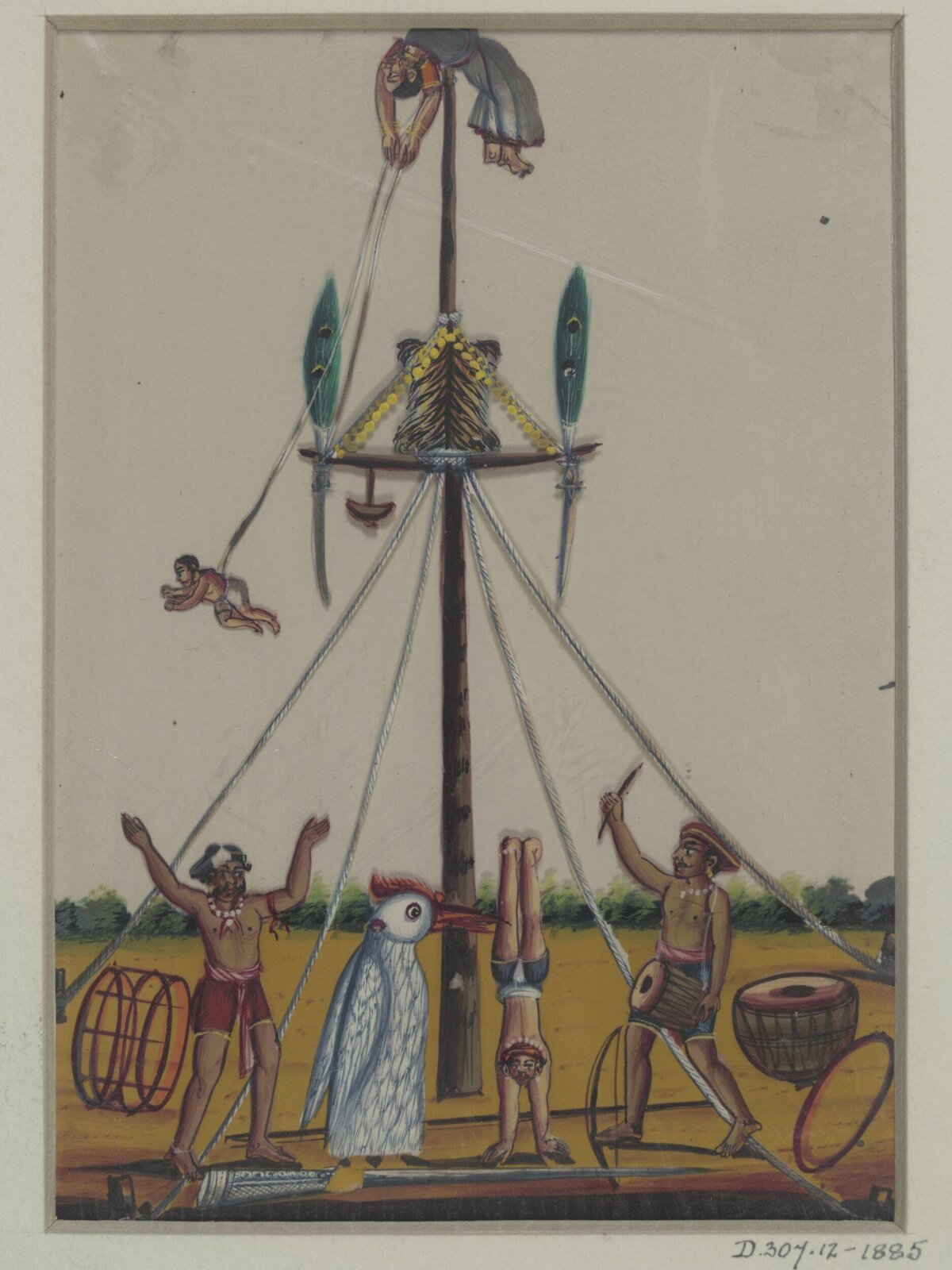 Indian Ritual Acrobat Performance