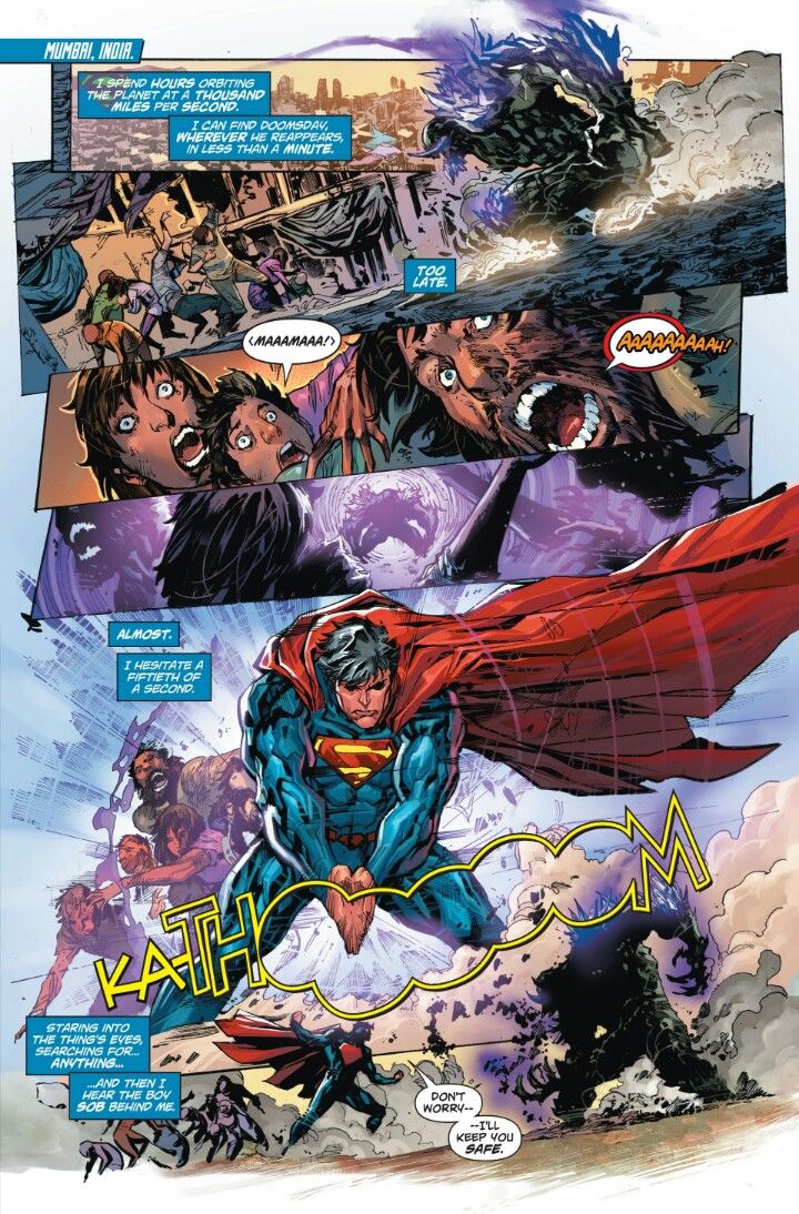 Superman confronts Doomsday in Mumbai