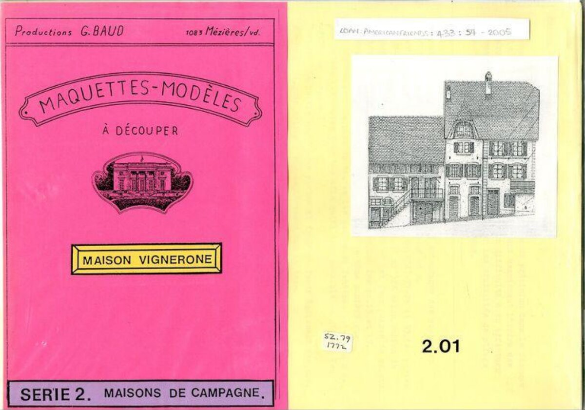 French Paper Cut-out Model Kit
