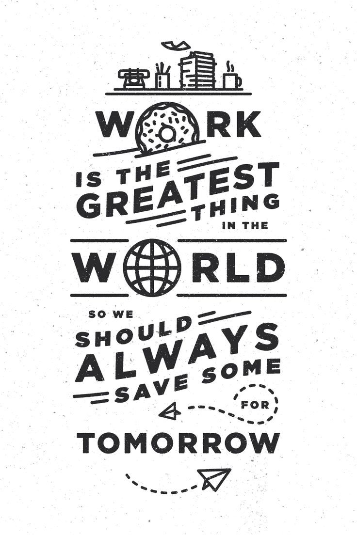 Work Quote Typographic Poster