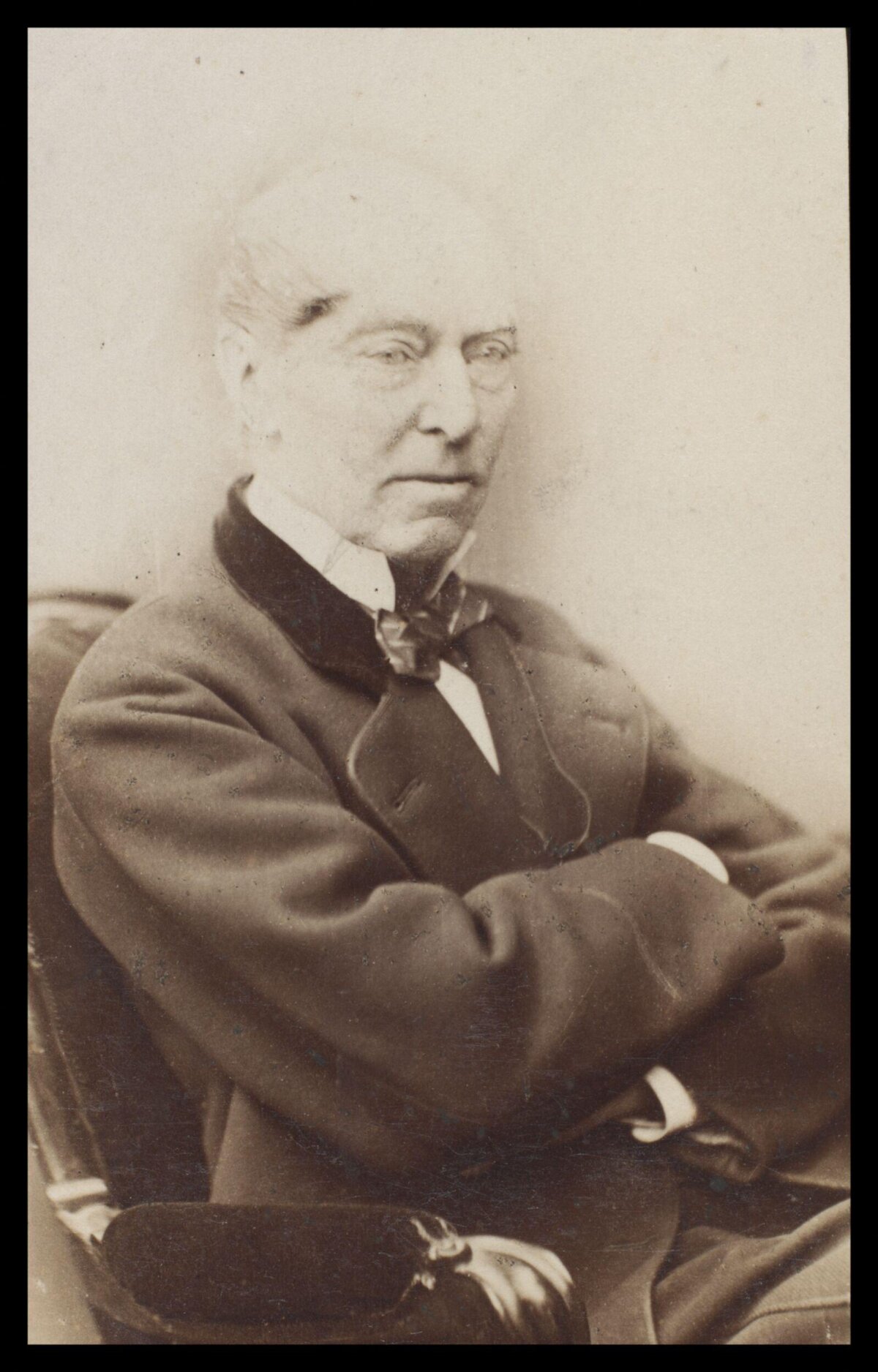 Vintage Portrait of a Seated Elderly Gentleman