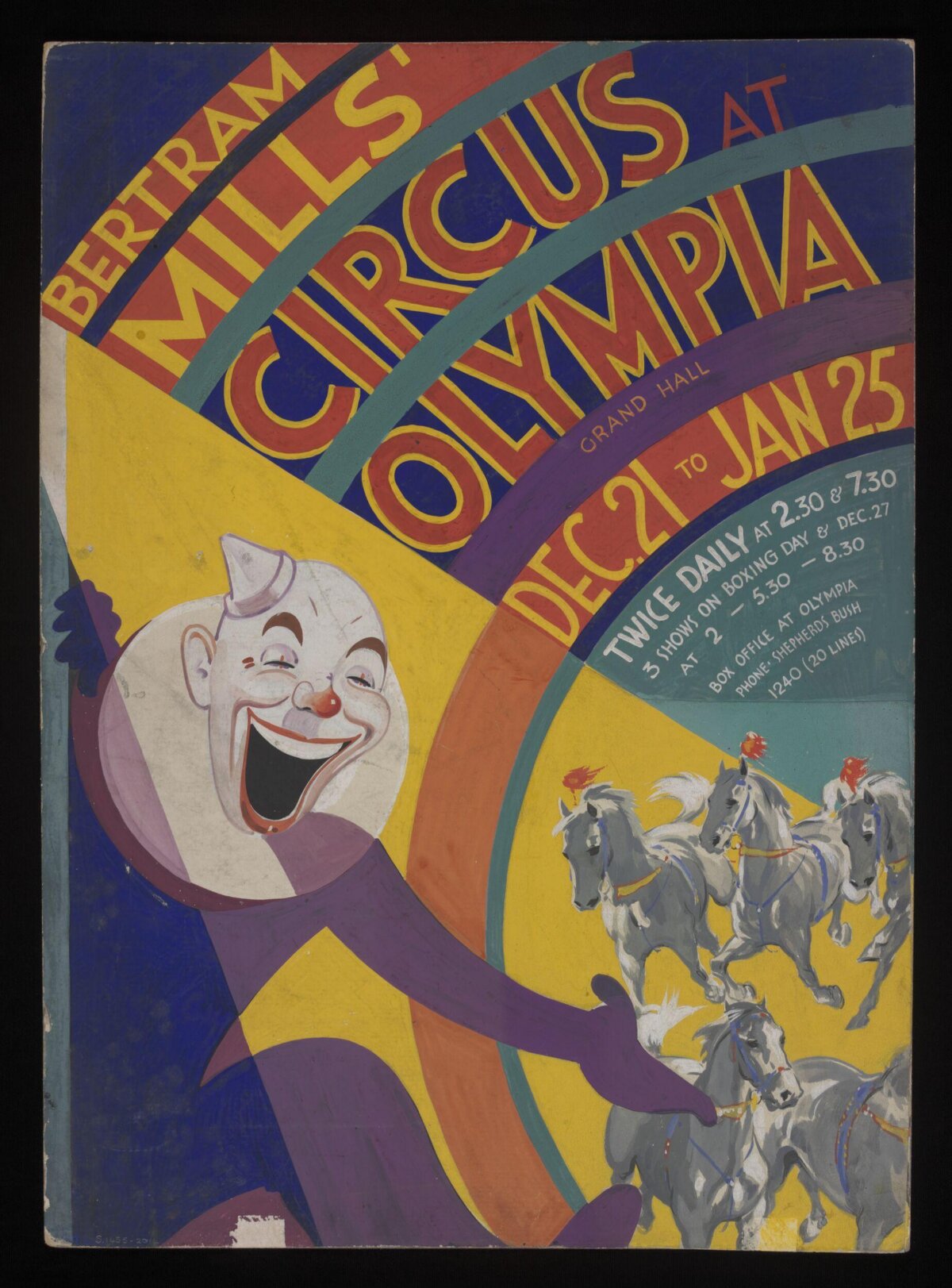 Vintage Bertram Mills Circus Poster