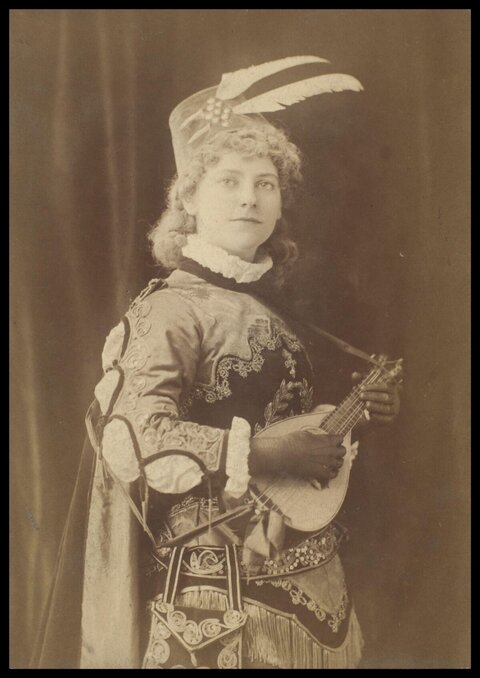 Vintage Portrait of Actress in Costume