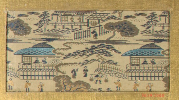 Ancient Chinese Village Scene Tapestry