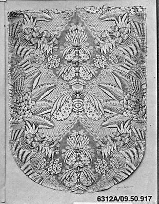 Antique Symmetrical Lace Panel
