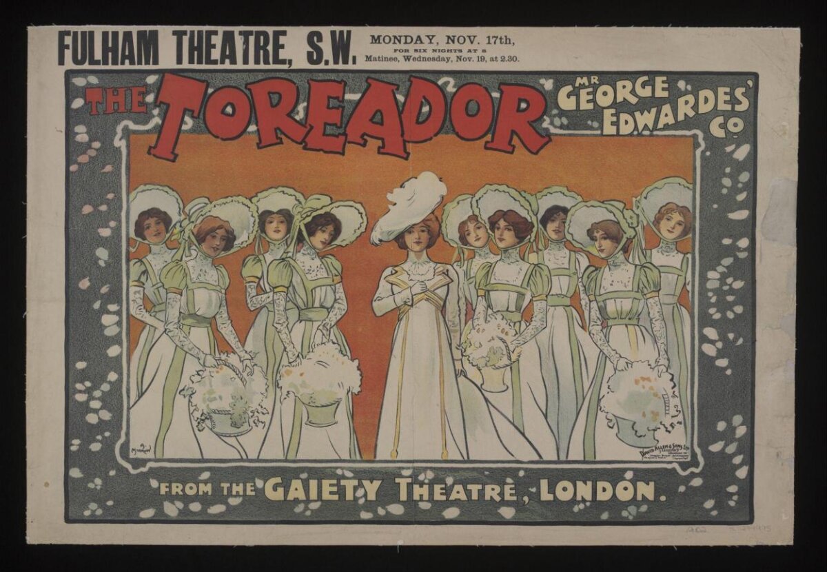 Fulham Theatre The Toreador Play Poster