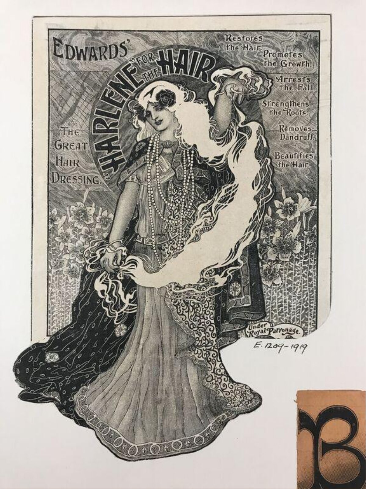 Vintage Harlene Hair Dressing Ad